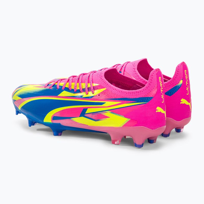 Pánské fotbalové boty PUMA Ultra Ultimate Energy FG/AG luminous pink/ultra blue/yellow alert 3