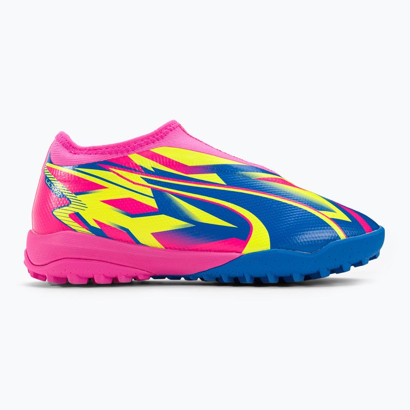 PUMA Match Ll Energy TT + Mid Jr dětské kopačky luminous pink/ultra blue/yellow alert 2