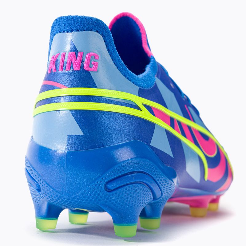 PUMA King Ultimate Energy FG/AG pánské kopačky ultra blue/luminous pink/luminous blue 9