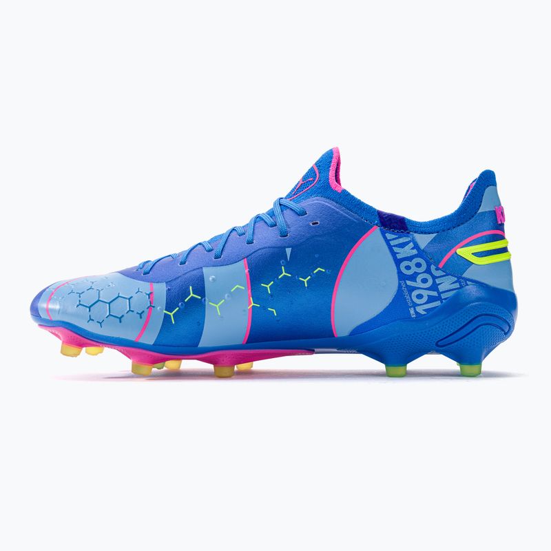 PUMA King Ultimate Energy FG/AG pánské kopačky ultra blue/luminous pink/luminous blue 10