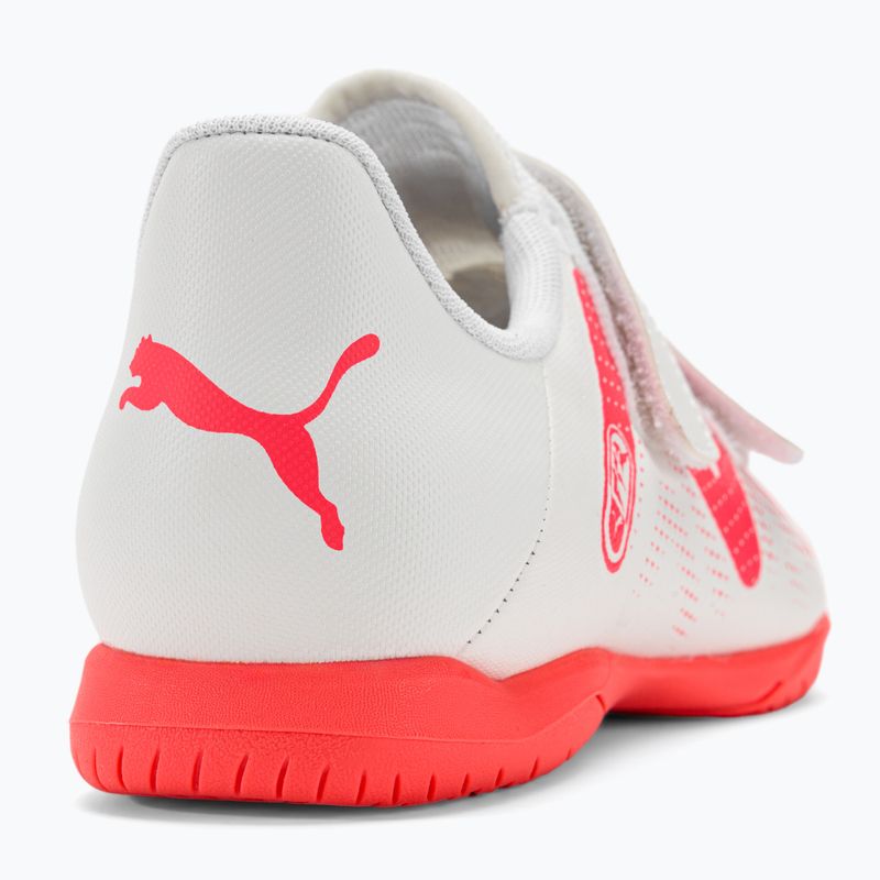 PUMA Future Play IT V Jr dětské kopačky puma white/fire orchid 9