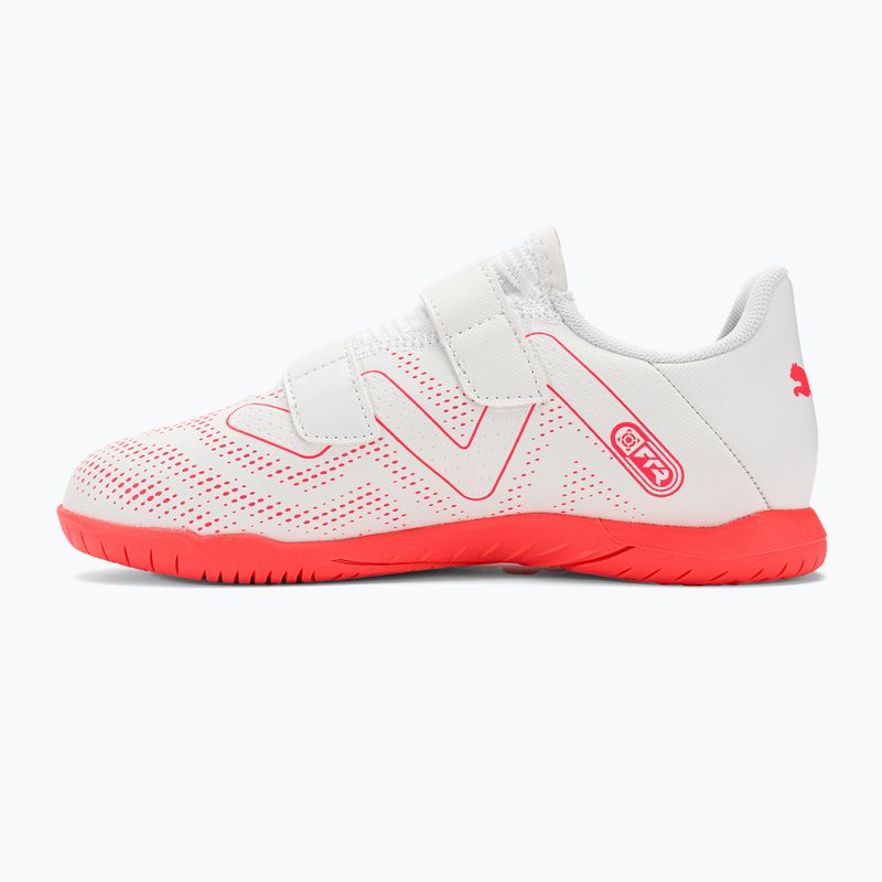 PUMA Future Play IT V Jr dětské kopačky puma white/fire orchid 10