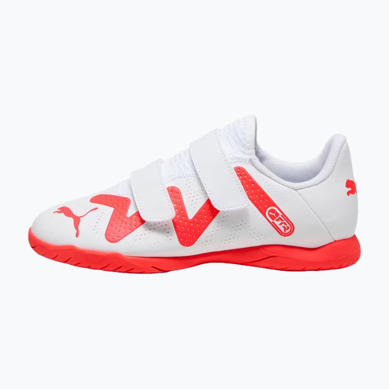 PUMA Future Play IT V Jr dětské kopačky puma white/fire orchid 11