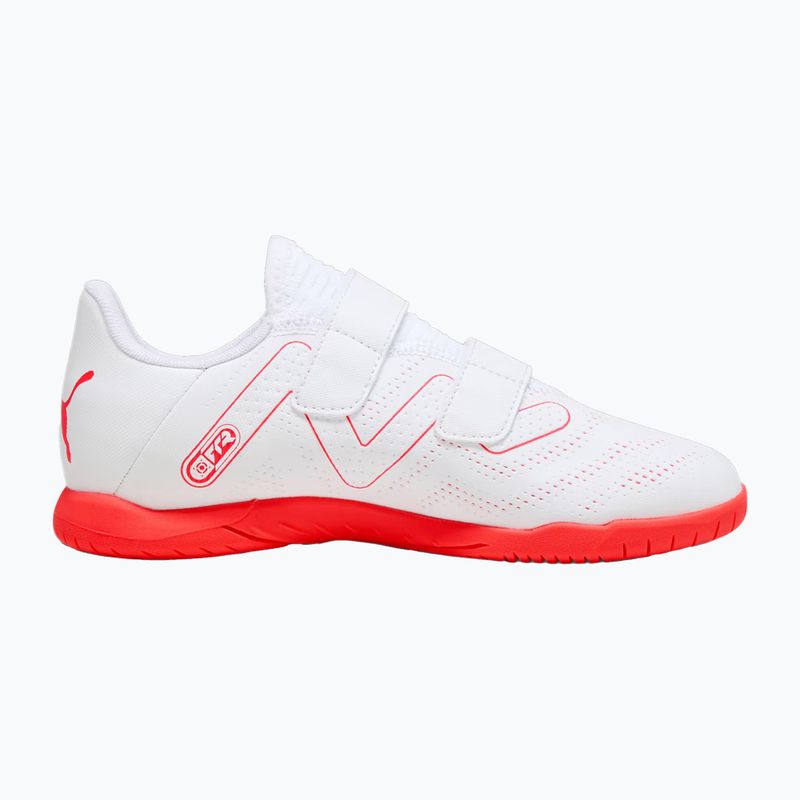 PUMA Future Play IT V Jr dětské kopačky puma white/fire orchid 12