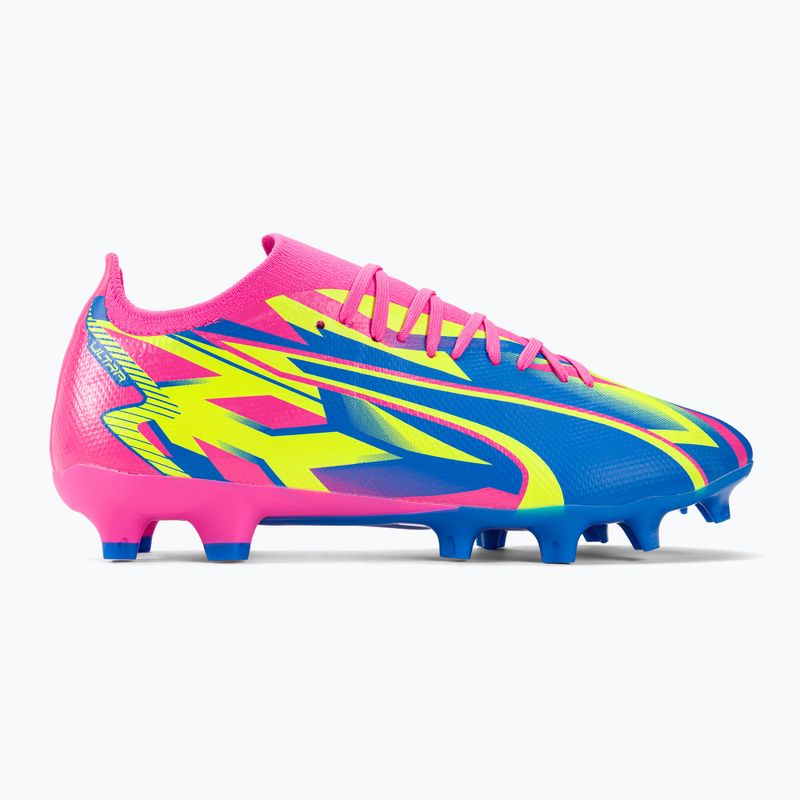Pánské kopačky PUMA Ultra Match Energy FG/AG luminous pink/yellow alert/ultra blue 2
