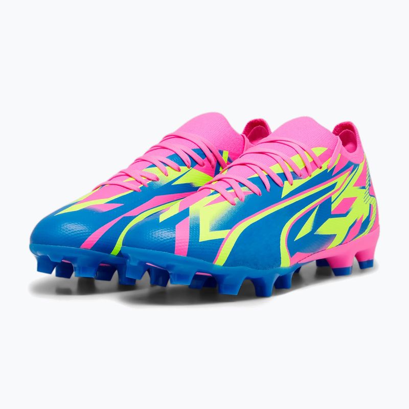 Pánské kopačky PUMA Ultra Match Energy FG/AG luminous pink/yellow alert/ultra blue 11