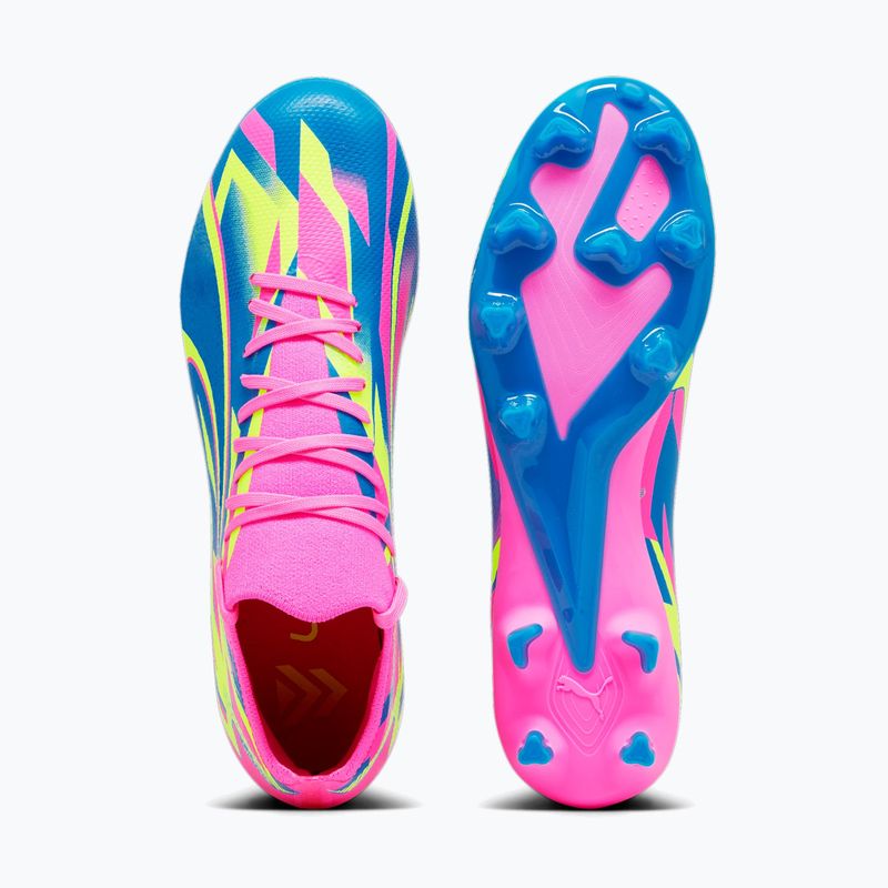 Pánské kopačky PUMA Ultra Match Energy FG/AG luminous pink/yellow alert/ultra blue 14