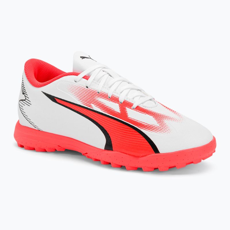 Dětské kopačky PUMA Ultra Play TT Jr puma white/puma black/fire orchid