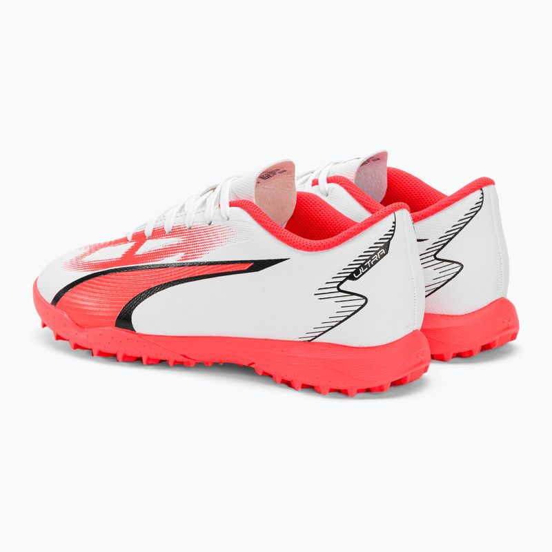 Dětské kopačky PUMA Ultra Play TT Jr puma white/puma black/fire orchid 3