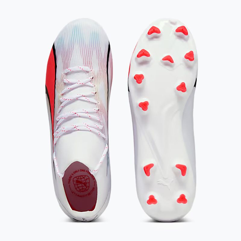 Dětské kopačky PUMA Ultra Pro FG/AG Jr puma white/puma black/fire orchid 14