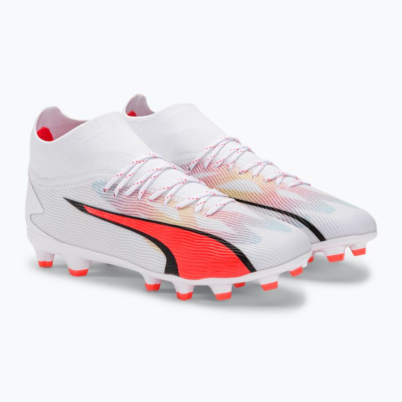 Dětské kopačky PUMA Ultra Pro FG/AG Jr puma white/puma black/fire orchid 4