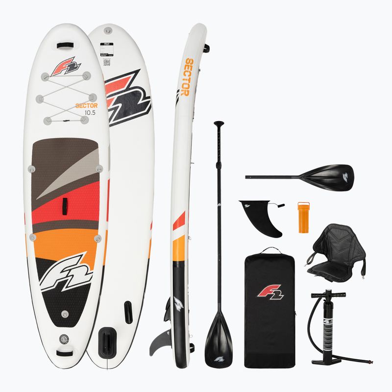 Sada nafukovací paddleboard F2 Sector Combo 10'5'' červená