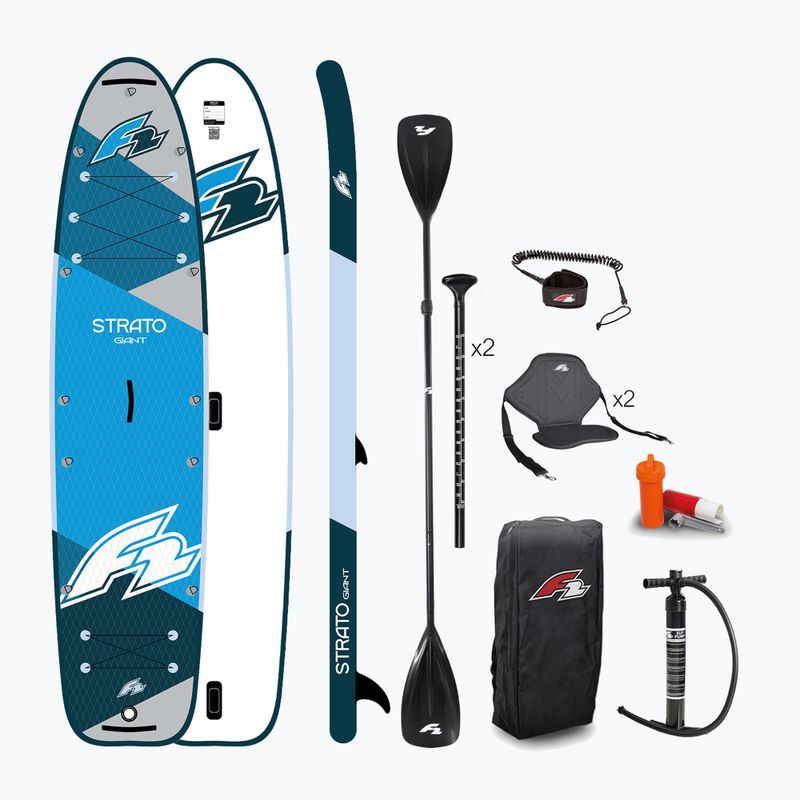 SUP prkno F2 Strato Giant 12'2" Double Combo blue