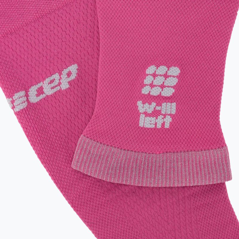 Dámské kompresní lýtkové návleky   CEP Ultralight pink/light grey 3