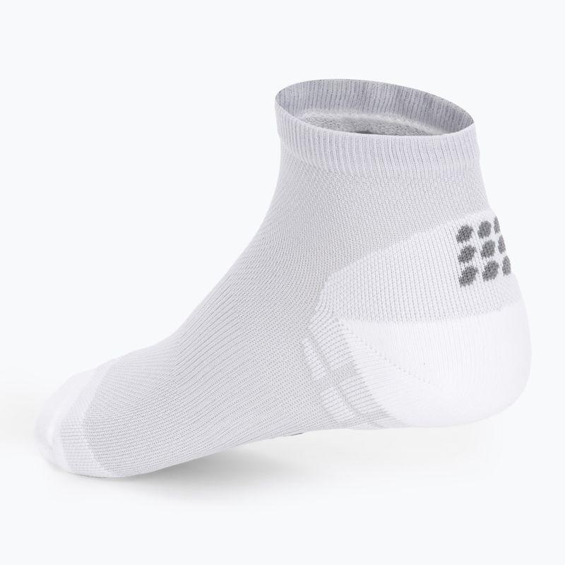 Pánské kompresní běžecké ponožky   CEP Ultralight Low Cut carbon white 3