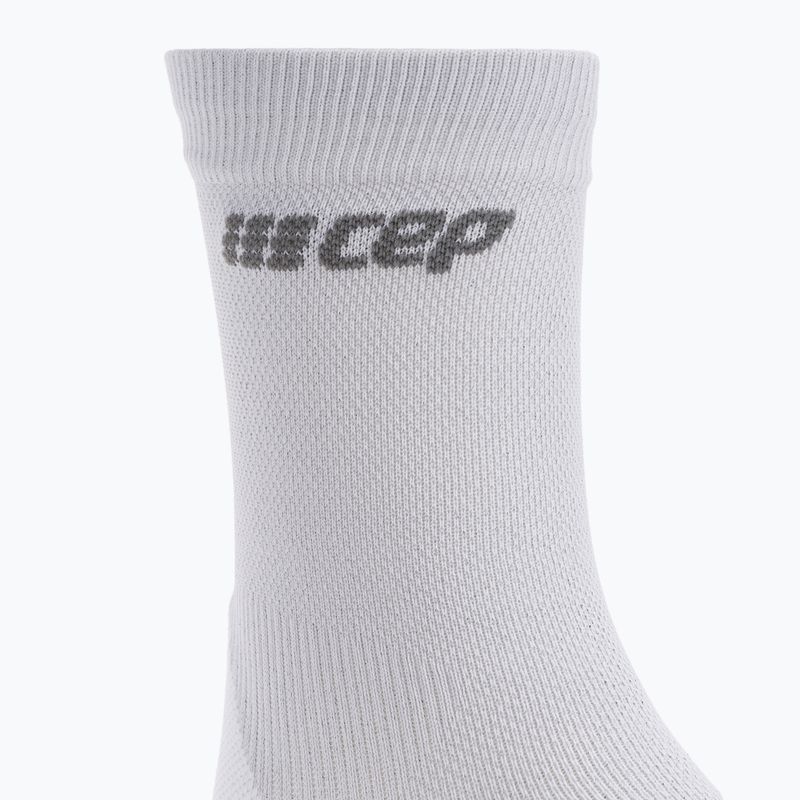 Pánské kompresní běžecké ponožky   CEP Ultralight Short carbon white 6