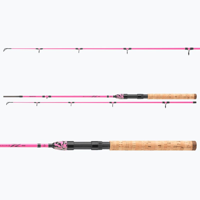 Přívlačový prut  dziecięca Daiwa Ninja X Kids pink