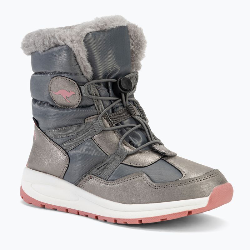 Juniorské sněhule  KangaROOS K-PE Ski RTX steel grey / dusty rose