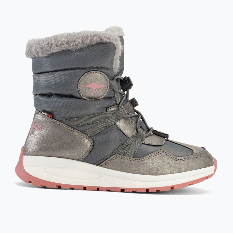 Juniorské sněhule  KangaROOS K-PE Ski RTX steel grey / dusty rose 2