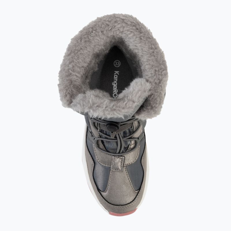 Juniorské sněhule  KangaROOS K-PE Ski RTX steel grey / dusty rose 5