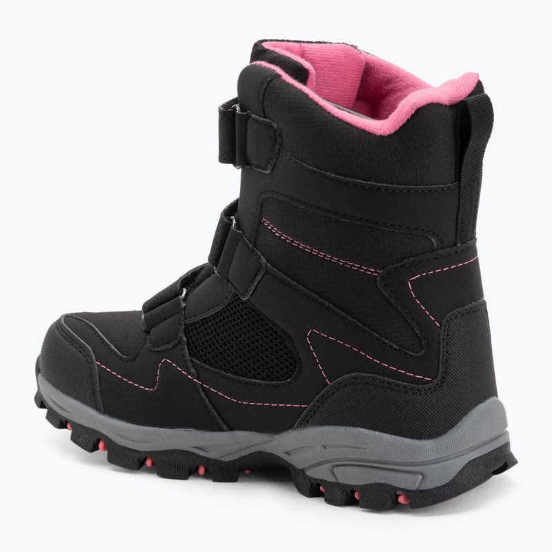 Dětské sněhule KangaROOS K-Robi KTX jet black/daisy pink  3