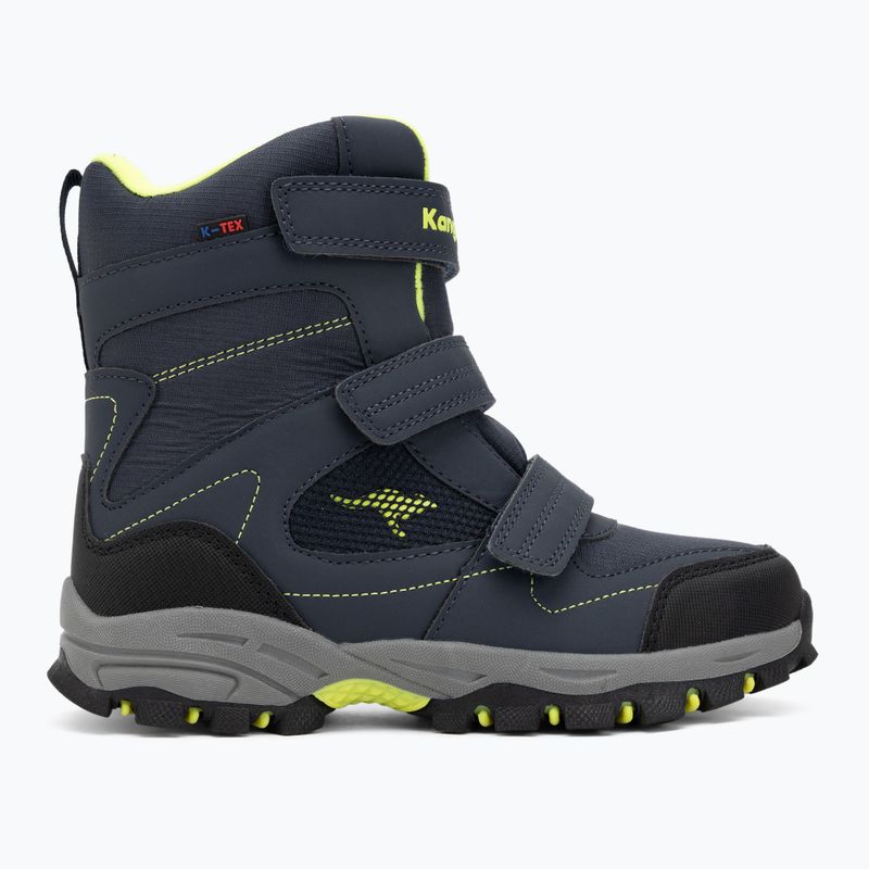 Dětské sněhule KangaROOS K-Robi KTX dark navy/lime 2