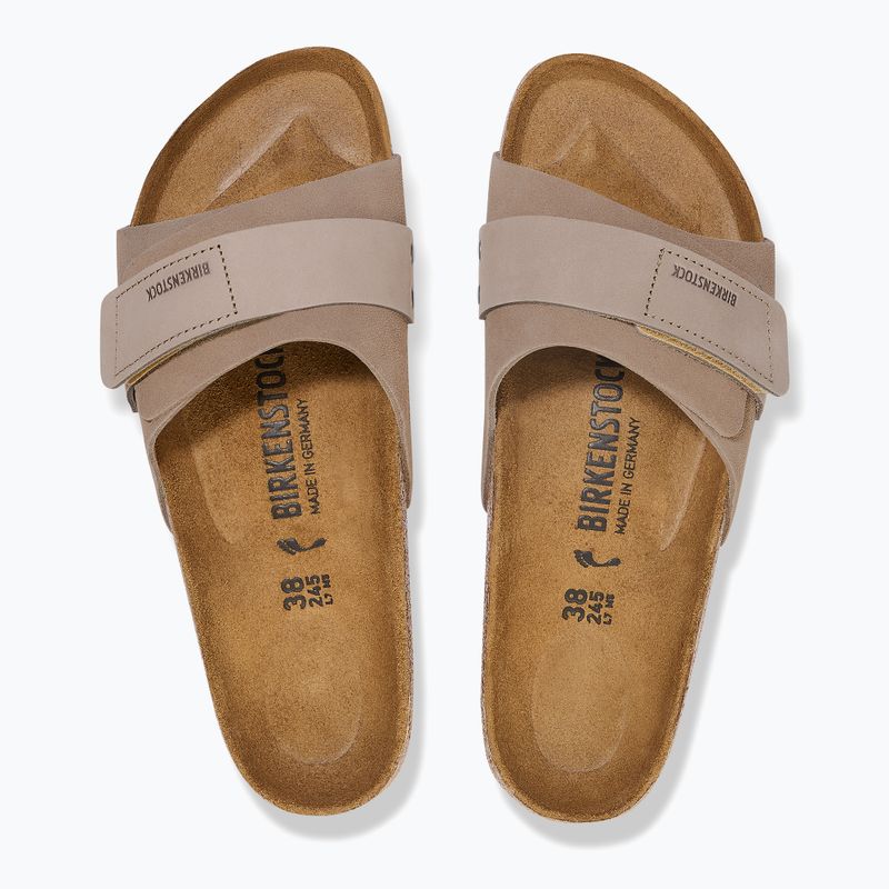 Dámské nazouváky BIRKENSTOCK Oita W LENB/LEVE Narrow taupe 10