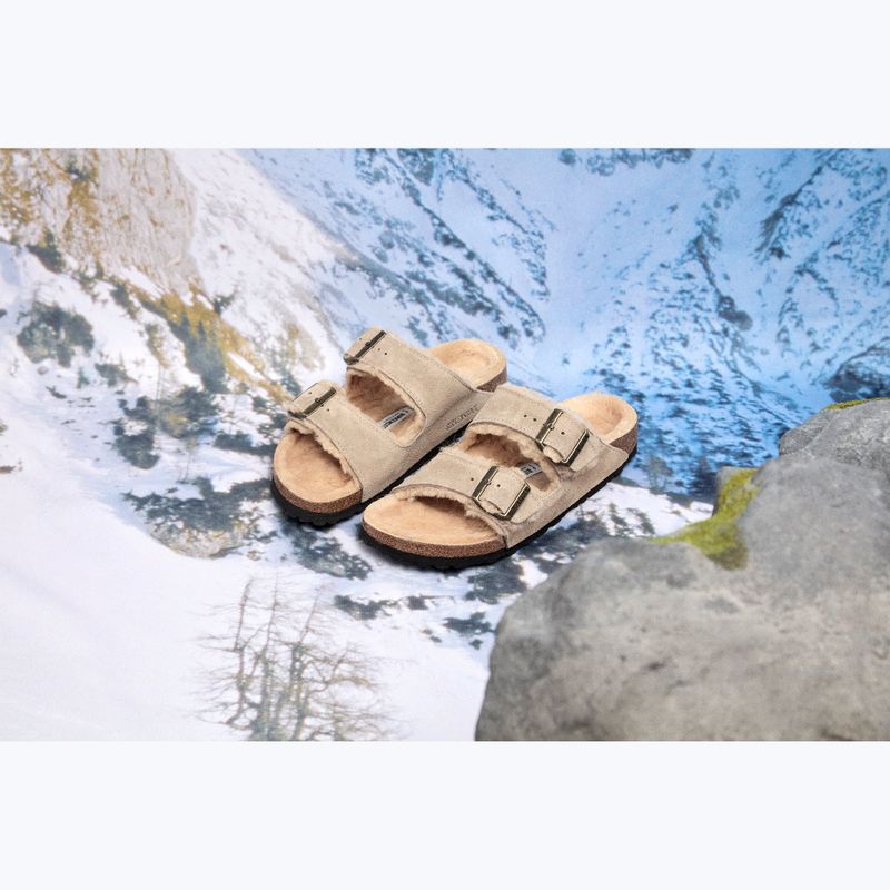 Nazouváky BIRKENSTOCK Arizona Shearling SL Regular taupe 11