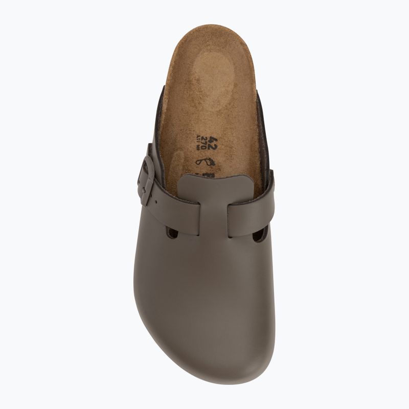 Nazouváky  BIRKENSTOCK Boston NL Regular smooth leather concrete gray 5