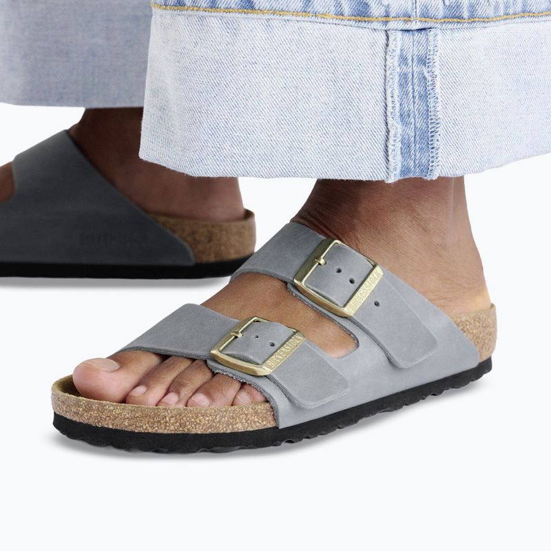 Dámské pantofle BIRKENSTOCK Arizona LEOI Narrow basalt gray 10