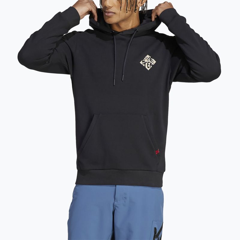 Pánská cyklistická mikina Adidas FIVE TEN Graphic Hoodie black / savannah 4