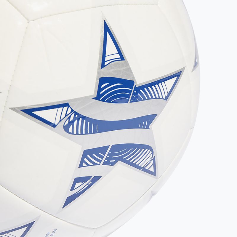 adidas UCL Club 23/24 fotbalový míč bílá/železná metalíza/šokově fialová/jasně azurová velikost 4 3
