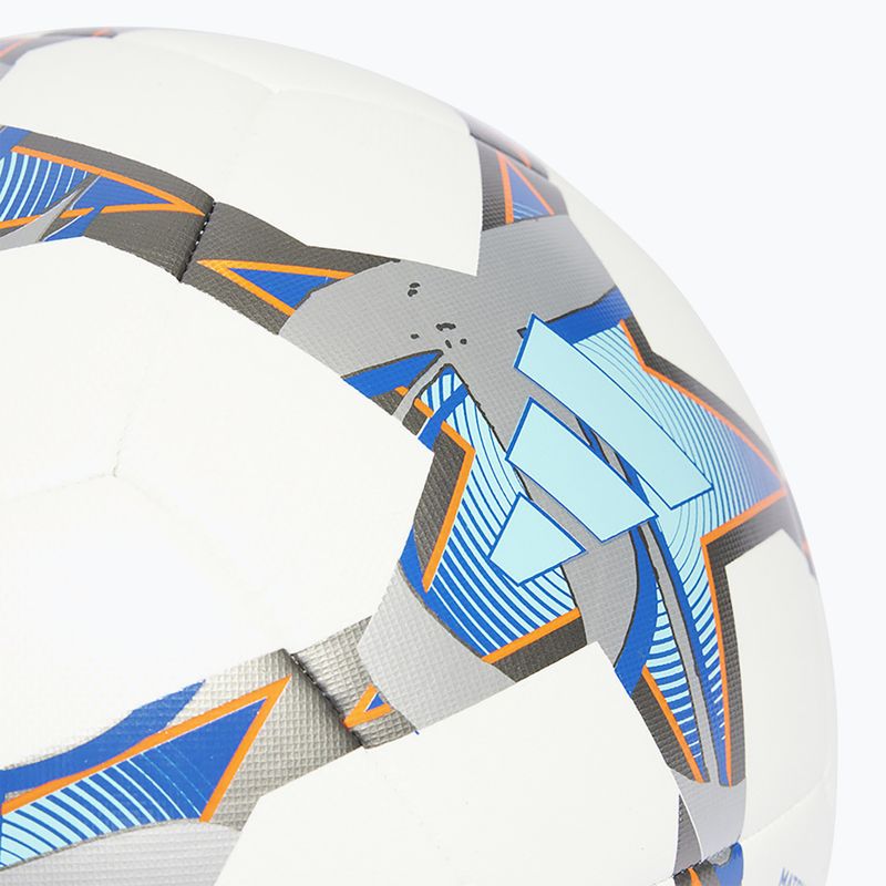 Fotbalový míč  adidas UCL Training 23/24 white/silver metallic/bright cyan/royal velikost 4 4