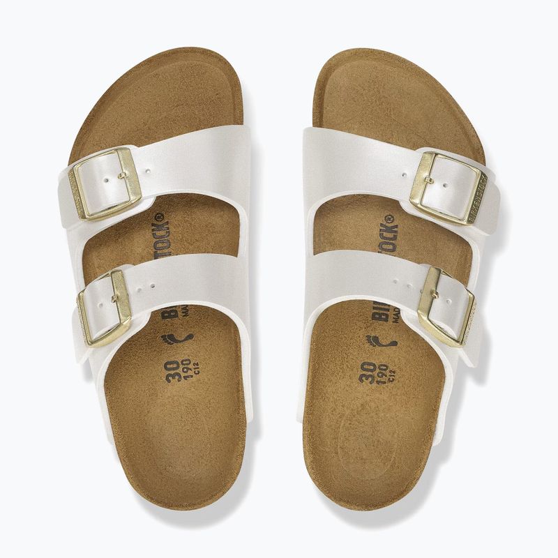 Dětské nazouváky BIRKENSTOCK Arizona Birko-Flor Narrow electric metallic pearl 4