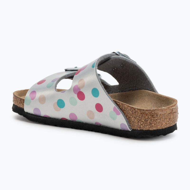 Dětské nazouváky BIRKENSTOCK Arizona BF Narrow electric metallic dots silver 3