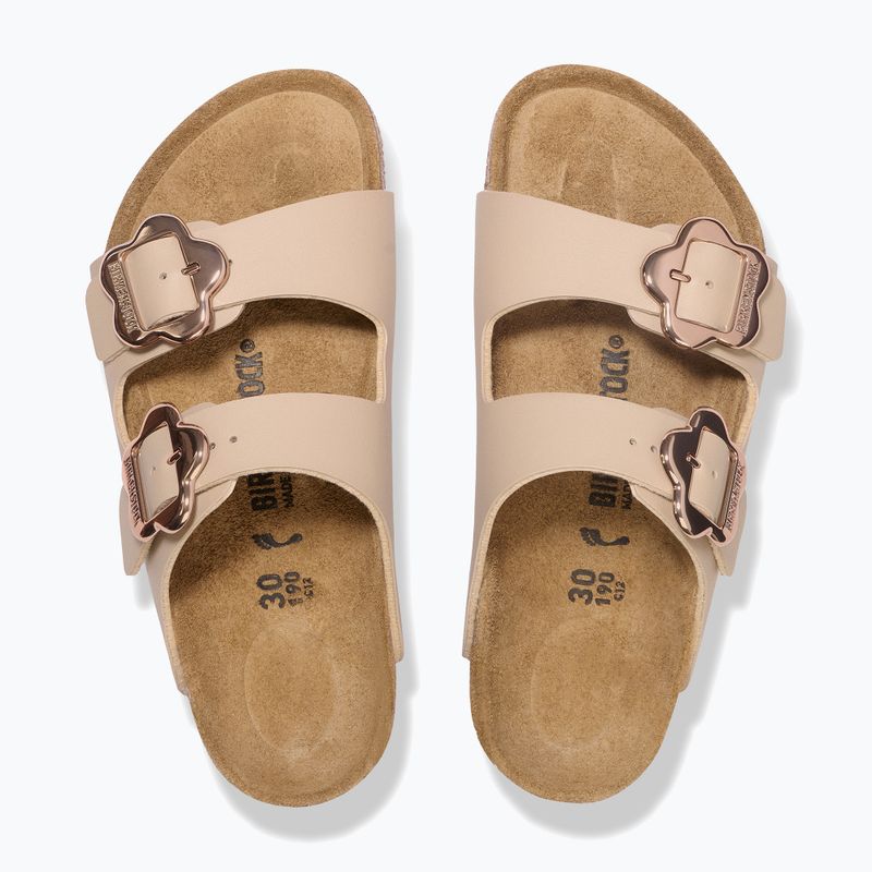 Dětské nazouváky BIRKENSTOCK Arizona Flowers Kids Birko-Flor sandcastle 3