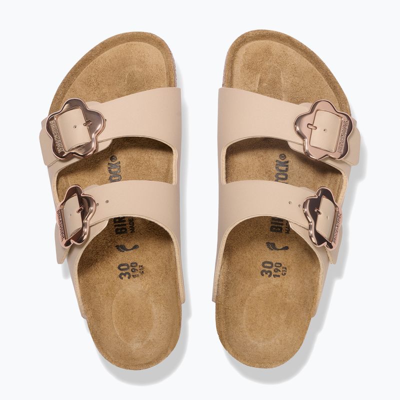 Dětské nazouváky BIRKENSTOCK Arizona Flowers Kids Birko-Flor sandcastle 3