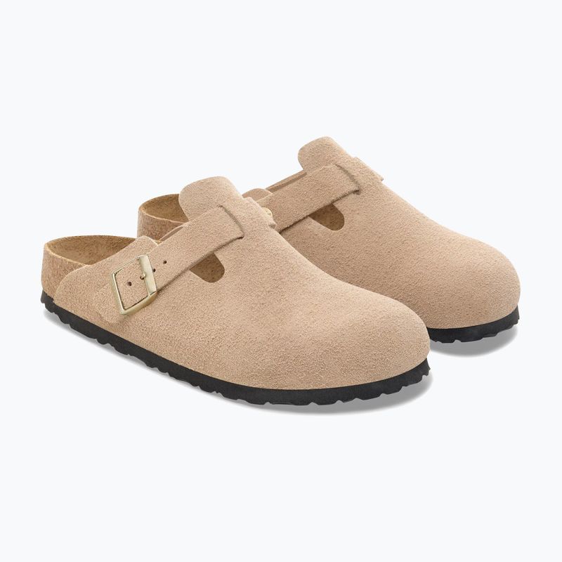 Nazouváky BIRKENSTOCK Boston Suede Leather sandcastle 3