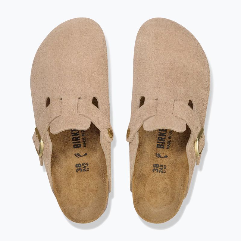 Nazouváky BIRKENSTOCK Boston Suede Leather sandcastle 4