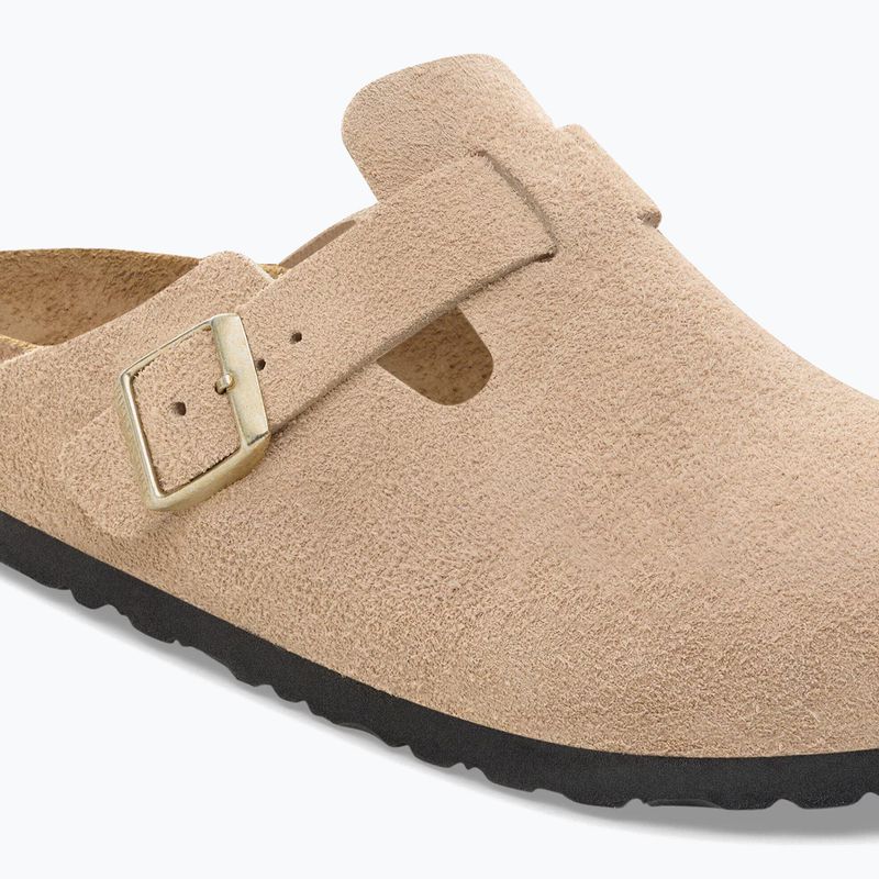 Nazouváky BIRKENSTOCK Boston Suede Leather sandcastle 6