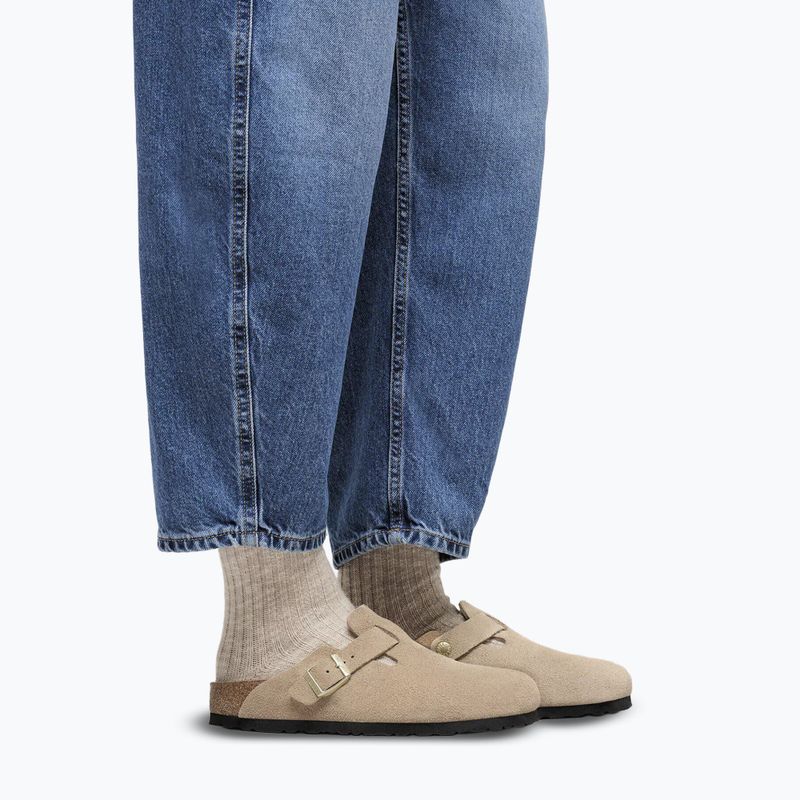 Nazouváky BIRKENSTOCK Boston Suede Leather sandcastle 7