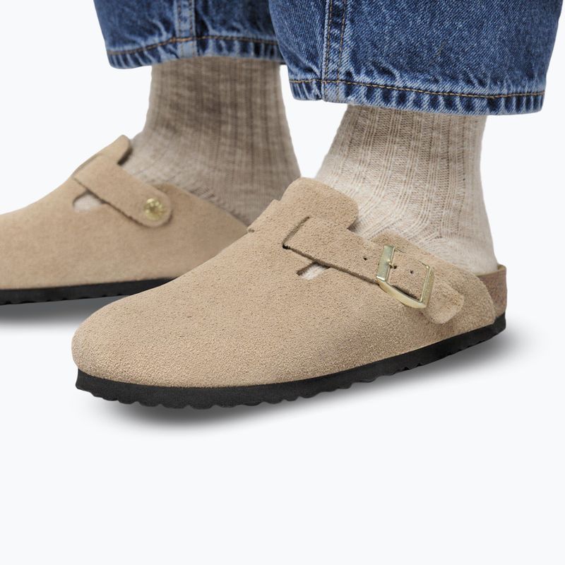 Nazouváky BIRKENSTOCK Boston Suede Leather sandcastle 8