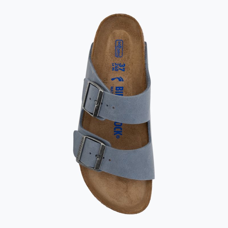 Nazouváky BIRKENSTOCK Arizona Soft Footbed Oiled Leather Narrow elemental blue 5