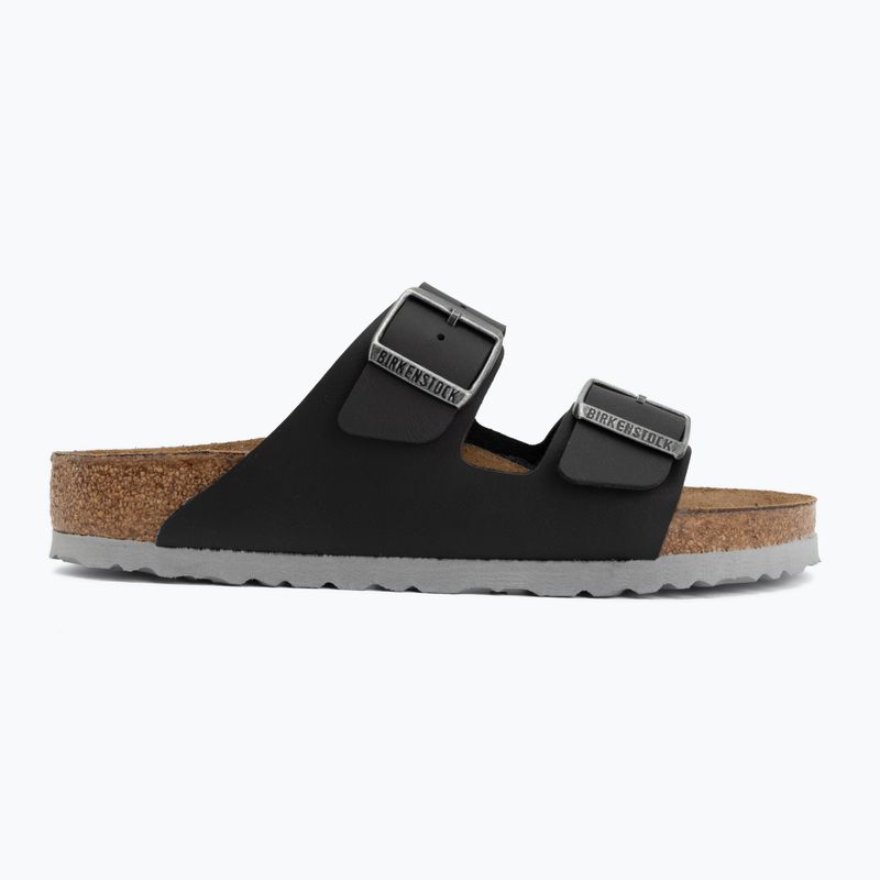 Nazouváky BIRKENSTOCK Arizona Birko-Flor black/light gray 2