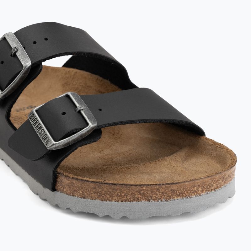 Nazouváky BIRKENSTOCK Arizona Birko-Flor black/light gray 7