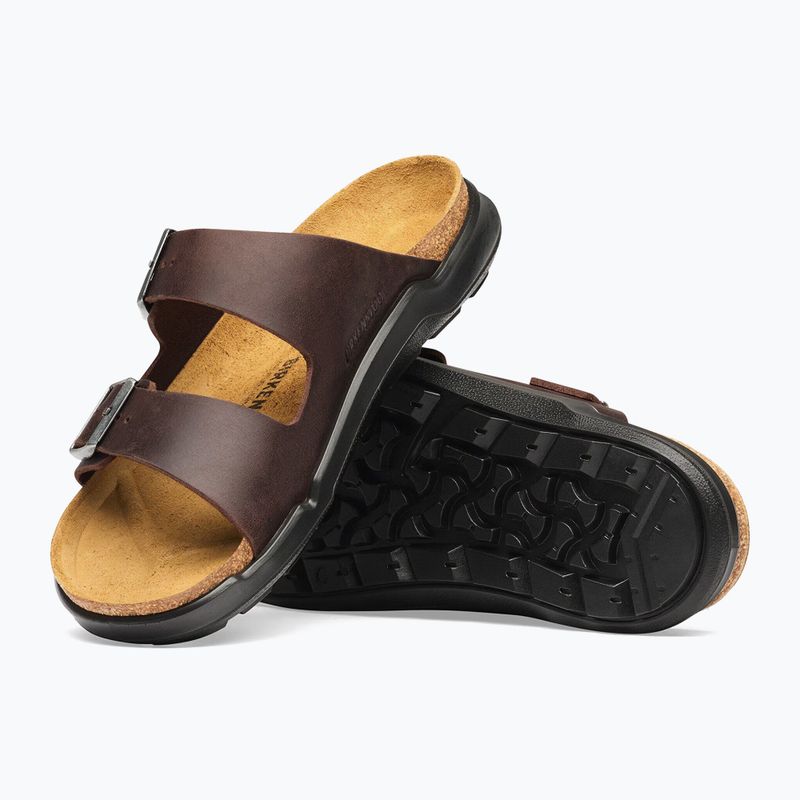 Pánské nazouváky BIRKENSTOCK Arizona Crosstown Oiled Leather Regular habana/black 5