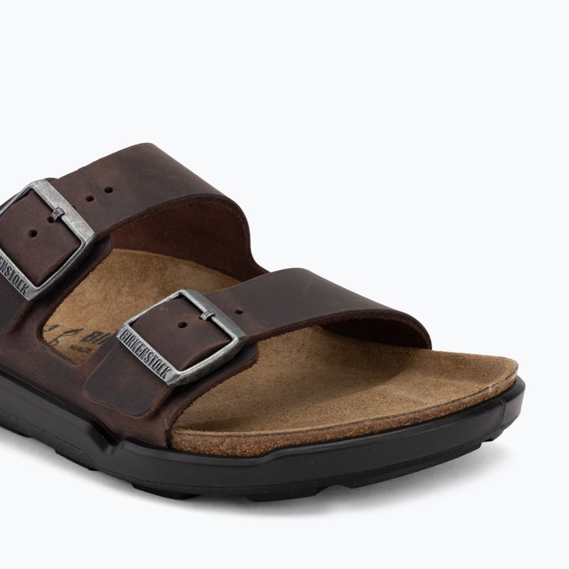 Pánské nazouváky BIRKENSTOCK Arizona Crosstown Oiled Leather Regular habana/black 7
