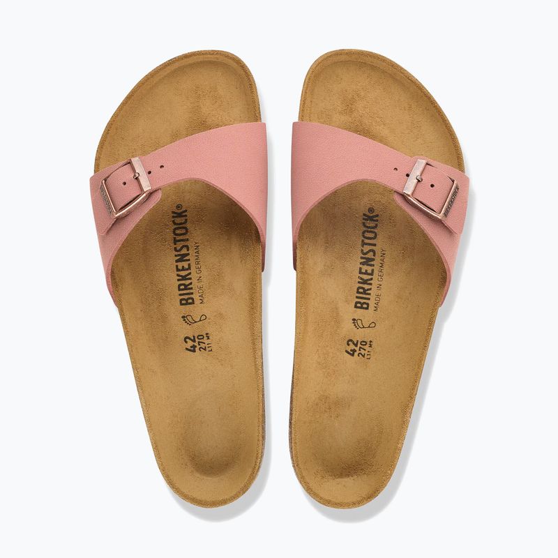 Dámské pantofle BIRKENSTOCK Madrid Birkibuc Narrow růžová hlína 4