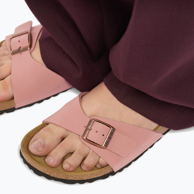 Dámské pantofle BIRKENSTOCK Madrid Birkibuc Narrow růžová hlína 8