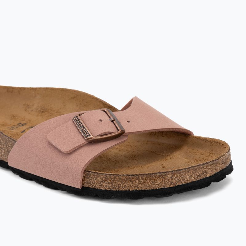 Dámské pantofle BIRKENSTOCK Madrid Birkibuc Narrow růžová hlína 7